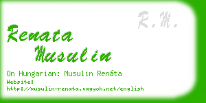renata musulin business card